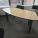 Knoll Cherry Work Meeting Table w/ Grey Trim 48"